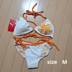 【新品】PUMA　プーマ　水着　ビキニ　M　白　夏のサムネイル