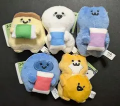 お文具といっしょ 寝不足マスコット 全5種セット