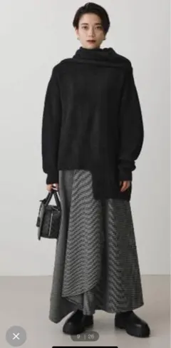 アズールバイマウジー　アシメトリーニット　マフラー