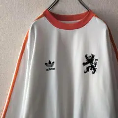 asics ヴィンテージ サッカー ゲーム シャツ シャドー柄 - メルカリ