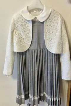 CHOPIN グレー チェック柄 ワンピース