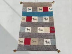 85×60cm ギャッベ 手織り 民族ギャッベ 玄関マット アクセントラグ