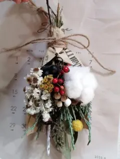 ①　ナチュラルスワッグ　ドライフラワー