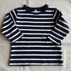 無印良品　ボーダー　長袖カットソー 80