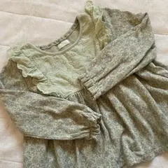 youpiloulou ユピルル トレーナー チュニック グリーン 長袖