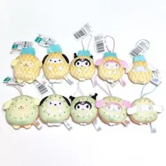 サンリオキャラクターズ フルーツ着ぐるみマスコット パイン キウイ 10種セット