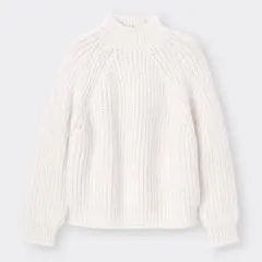 GU チャンキーニットハイネックセーター