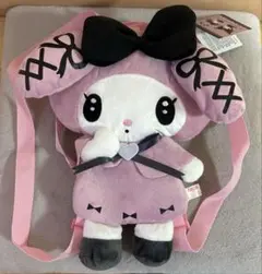 サンリオ　マイメロディ　真夜中のメロクロぬいぐるみリュック　タグ付き