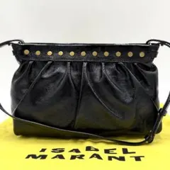 美品✨ イザベルマラン ショルダーバッグ Luzes スタッズ レザー ブラックのサムネイル