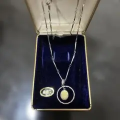 【ケース付】角細工　お花　ネックレス