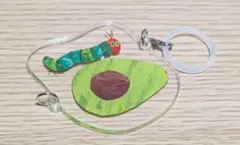 はらぺこあおむし アボカド アクリルキーホルダー かっぱ寿司