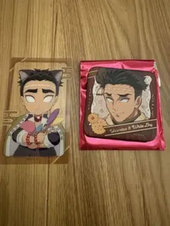 鬼滅の刃 悲鳴嶼行冥 VDランダム缶バッジ /ナンジャタウンクリアカード