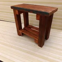 スクエア椅子 スツール 花台 ハンドメイド 座面高40cm - メルカリ