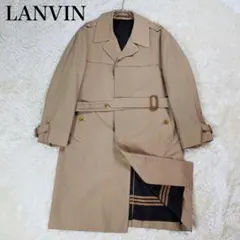 LANVIN ランバン ステンカラーコート 比翼仕立て ベージュ M相当