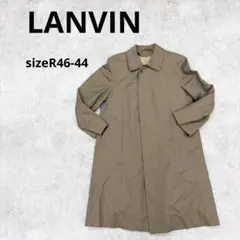281〓 LANVIN ステンカラーコート メンズ カーキベージュ ライナー有り