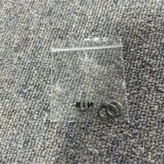 RIN シルバーリングピアス16G8mm