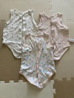赤ちゃん本舗　西松屋　タンクトップ　前開き肌着　ロンパース70