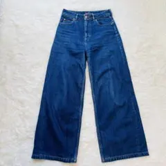 パブリックデニムPUBLIC DENIM ワイドデニムパンツ M～L 日本製のサムネイル