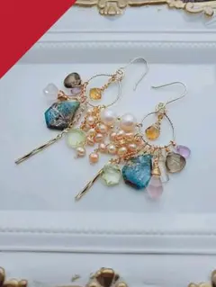 14kgf　No.138　天然石ピアス／イヤリング