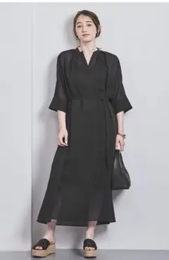 UNITED ARROWS ASAMI ドルマン スキッパー ワンピース36