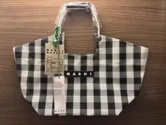 MARNI MARKET ギンガムチェック柄トートバッグ マルニ 即日発送 - メルカリ