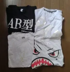 Tシャツ4枚セット おもしろ ユニクロ シャーク