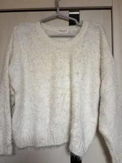 C.O.L.Z.A ホワイト 長袖セーター Lサイズ