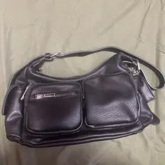 GU ショルダーバッグ　ブラック