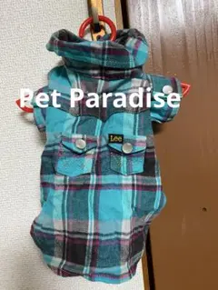 Pet Paradise Lee 犬用 チェック柄 ウエスタンシャツ ペット服のサムネイル