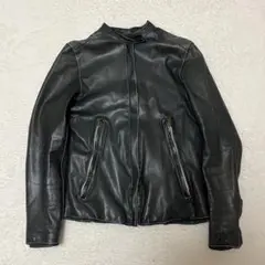 希少✨美品✨シシ sisii 牛革 カウレザージャケット 黒 シングルライダース sisii(シシ)｜カウレザーシングルライダースジャケット/ブラック