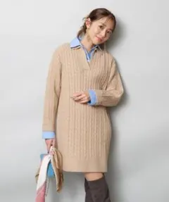 JUSGLITTYレイヤードケーブルミニワンピース　最終値下げ！