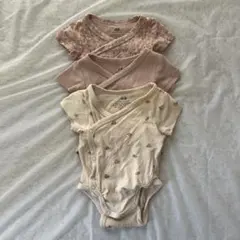 H&M ベビー肌着 3枚セット ピンク系