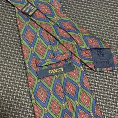 美品✨ GUCCI ネクタイ 総柄 シルク100% イタリア製