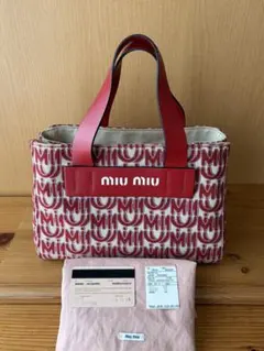 miumiu♡2wayバッグ miu miu ロゴヴィッテロカリブレザー2Wayバッグ | Hedy