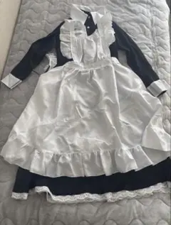 コスプレ メイド服 長袖 3点セット M
