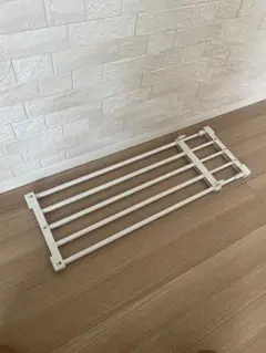 ホワイト折りたたみシェルフ(つっぱり棒・棚タイプ)