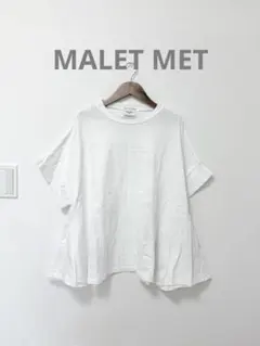 MALET MET フレアシルエット Tシャツ ホワイトのサムネイル