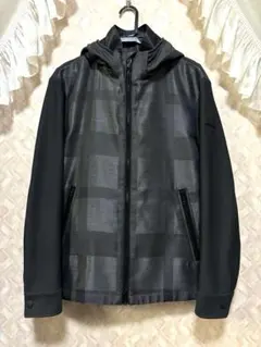 ★試着のみ完売品★ブラックレーベル シャドーチェック パーカー ブラック L