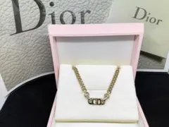 Dior ゴールド喜平チェーンロゴネックレス【110】のサムネイル