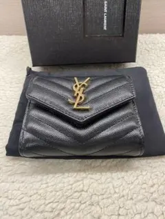 YSLサンローラン 三つ折り財布 小銭入れ 人気