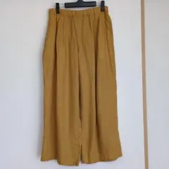 mgm様。【無印良品 ムジルシリョウヒン】マスタード色ワイドパンツ