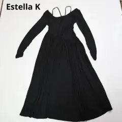 ☆281 エステラケー バックオープン ワンピース ブラック カップ付き