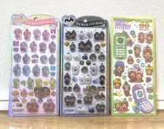 モンチッチ うるちゅるポップシール正規品モノトーンレインボー 平成はっぴーふぉん