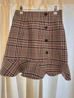 DEICY チェック柄 フレアスカート