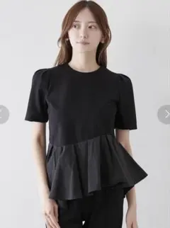 アルページュストーリー♡裾バルーン半袖ニットブラック - メルカリ