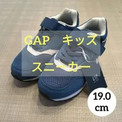 GAP　青　スニーカー　マジックテープ　19　キッズ　靴のサムネイル