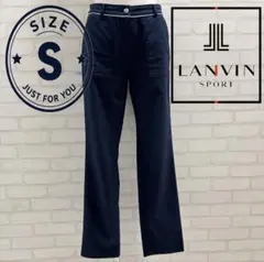 ★美品★ LANVIN SPORT レディース ゴルフ パンツ ネイビー Sのサムネイル