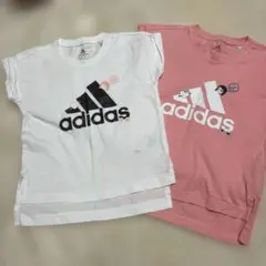 adidas Tシャツセット ホワイト ピンク 美品
