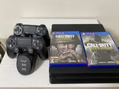 PS4 500GB ソフト・コントローラー２つずつ付いてます！充電器も備えてます