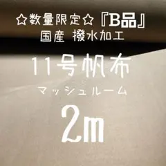 Ⓓ☆在庫限り☆11号帆布　マッシュルーム　 2m